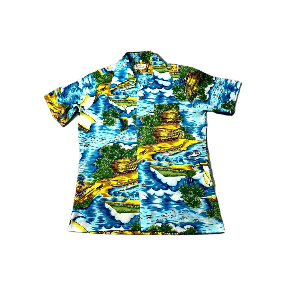 Vintage Made In Korea Aloha by Mohawk Hawaiian Shirt Mens Medium